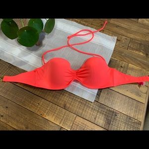 Hot Pink Bandeau Bikini Top